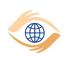 EYES Society logo: two hands forming an eye around a globe